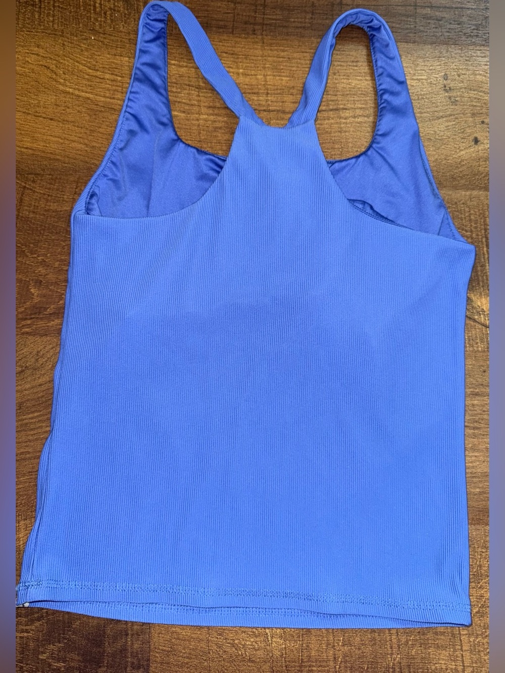 Jessica Simpson Blue Ribbed Tank M - Picture 3 of 5